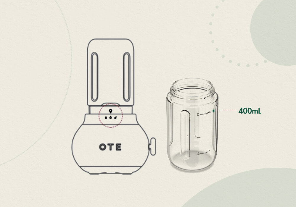 OTE Portable Smoothie Blender,Single Bullet Blender Easy To Clean, BPA –  OTE home